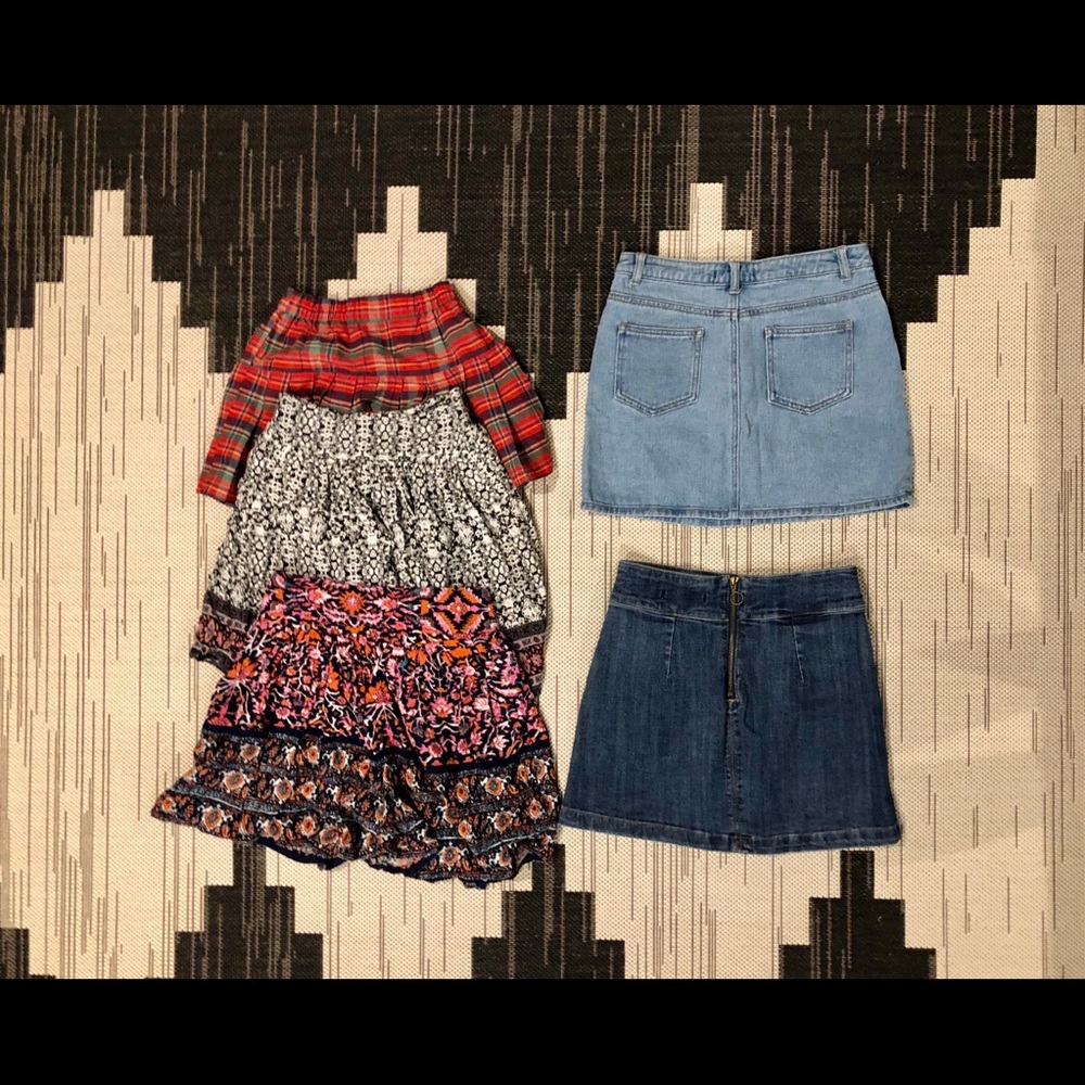F21 | URBAN OUTFITTERS | 5 SKIRT BUNDLE